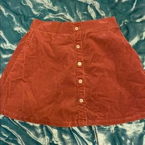 Women’s corduroy skirt with buttons